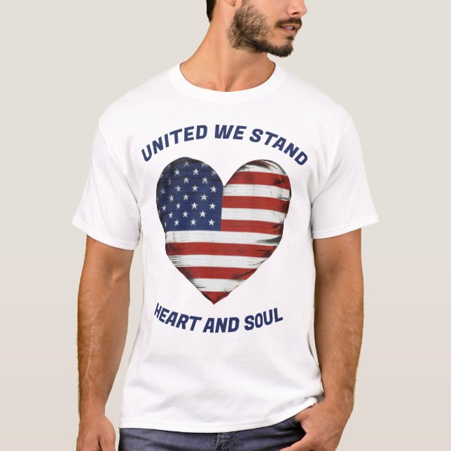 United We Stand Patriotic T-Shirt (Front)