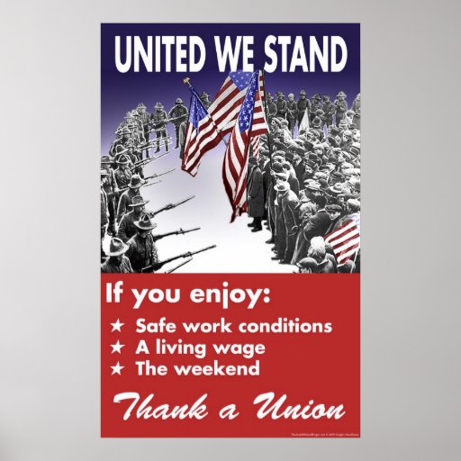 United We Stand -- Pro-Union Poster | Zazzle