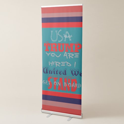 United We Stand Retractable Banner