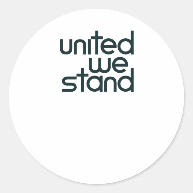 United We Stand Sticker  (Front)