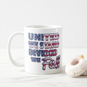 United We Stand Typography Coffee Mug