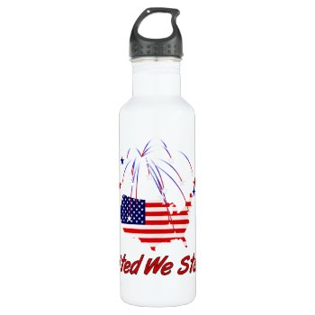 United We Stand Water Bottle by orsobear at Zazzle