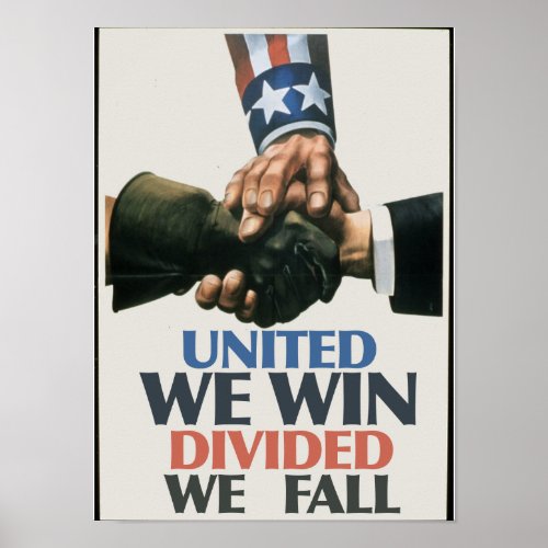 United We Win Unions Poster