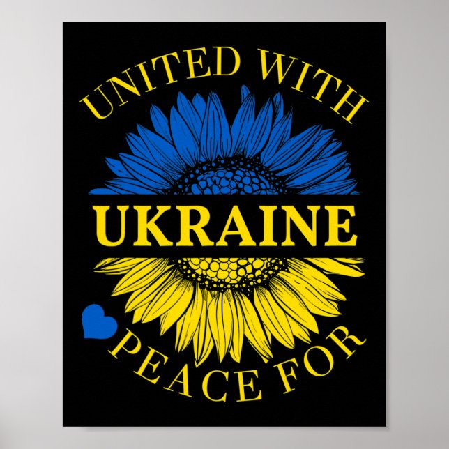 United With Ukraine Shirt  Poster (Front)