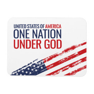 Unites States One Nation Under God Sign Magnet