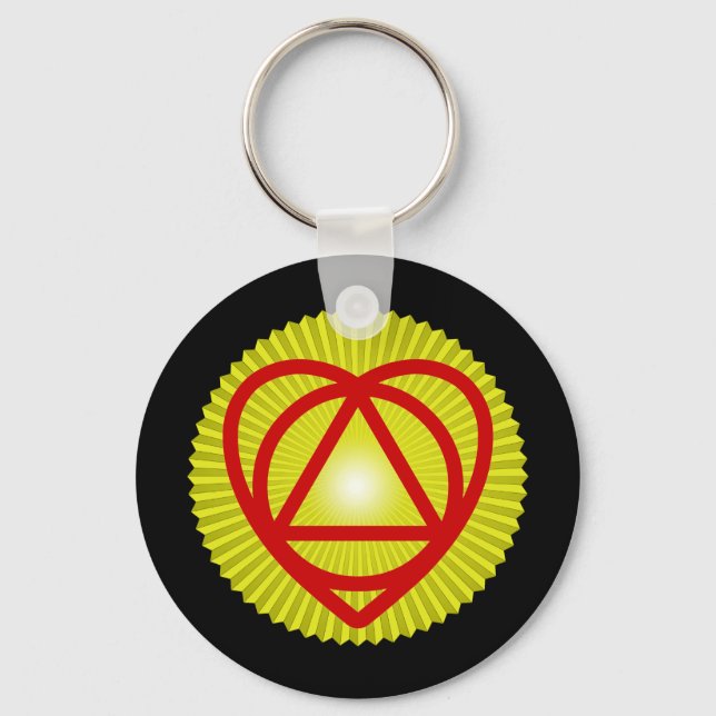 unitheist logo sunburst keychain (Front)