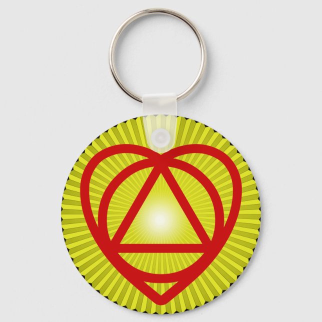 unitheist logo sunburst keychain (Front)