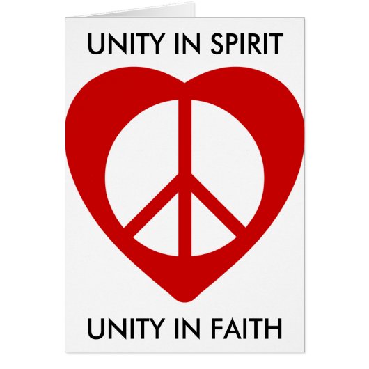 Unitheist peace emblem cards (Front)