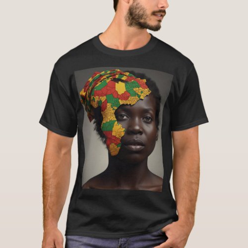 Unity and Education Africas Map of Hope T_Shirt