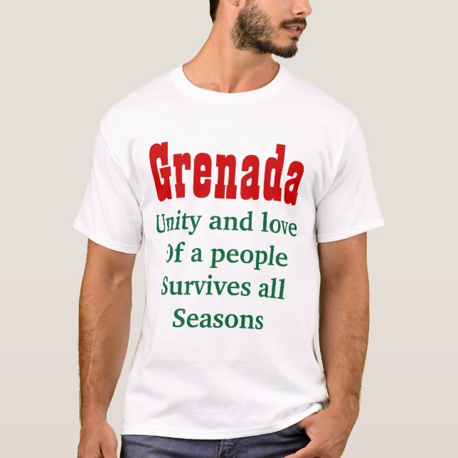 Unity and love Grenada t-shirts (Front)