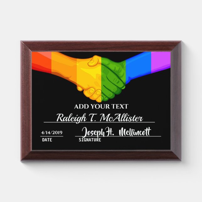 Unity Award Plaque (Horizontal)