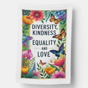  Unity Blooms Diversity and Kindness   House Flag