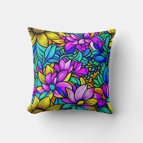Unity Blossoms Throw Pillow