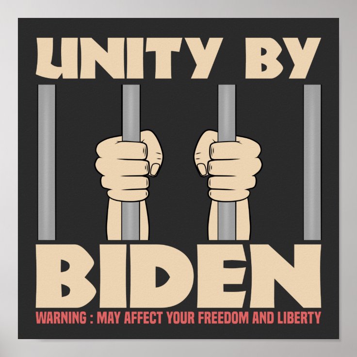 Unity By Biden Funny Joe Biden Calling For Unity Poster Zazzle 1324