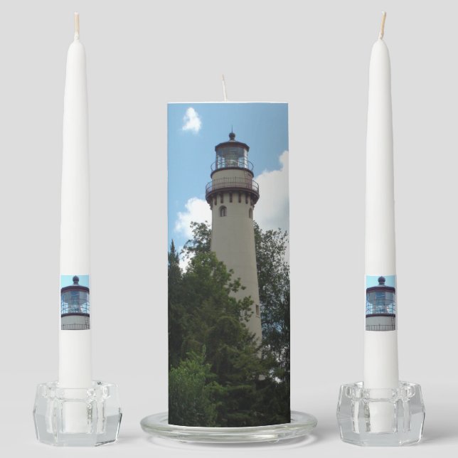 Unity Candle for wedding with Light house (Front)