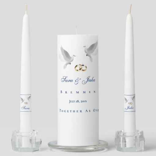 Unity Candle SetDoves Zazzle
