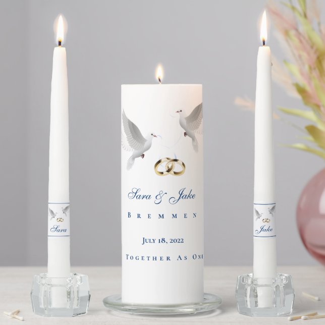 Unity Candle Set-Doves (In Situ)