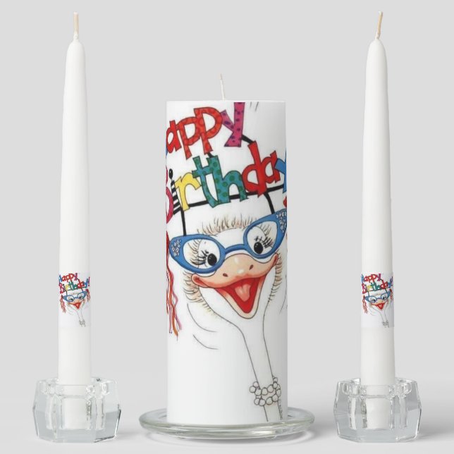 Unity Candle Set Happy Birthday (Front)