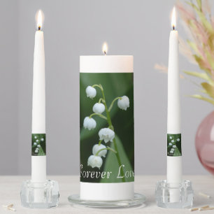 Unity Candle Set-Lily of Valley
