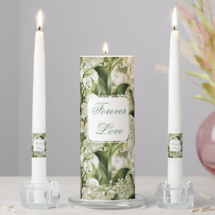 Unity Candle Set-Lily of Valley