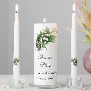 Unity Candle Set-Lily of Valley