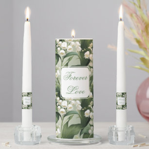 Unity Candle Set-Lily of Valley