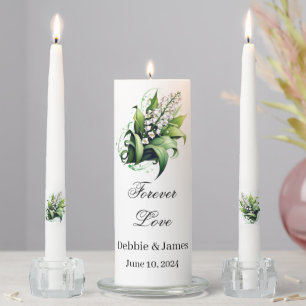 Unity Candle Set-Lily of Valley