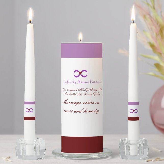 Unity Candle Set love candle unity (In Situ)