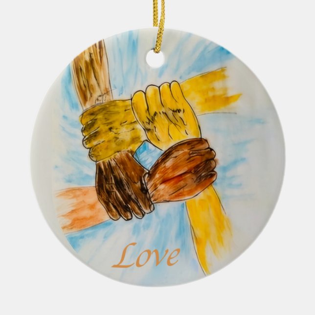 Unity Ceramic Circle Ornament  (Front)