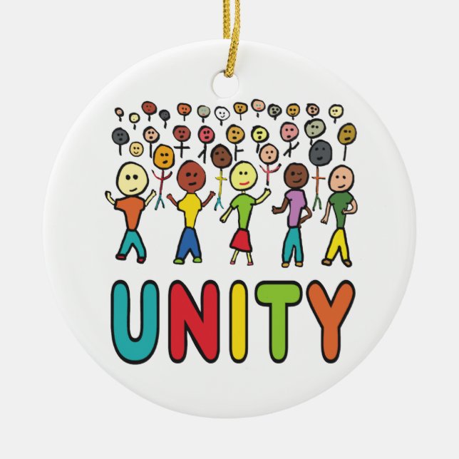Unity Ceramic Ornament (Front)