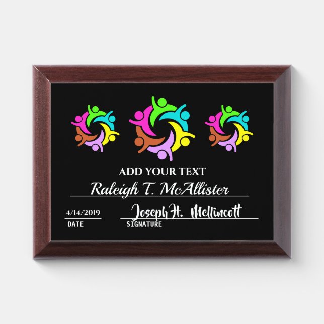 Unity - Community Award Plaque (Horizontal)
