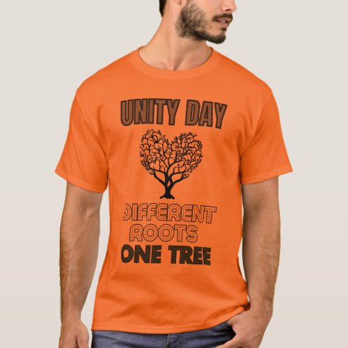 Unity Day 2023 Different Roots One Tree antibully T_Shirt