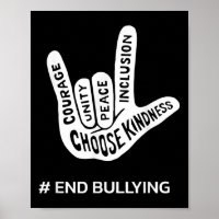 Unity Day Anti Bully Love Sign School End Bullying