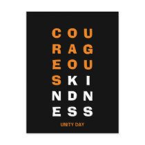 Unity Day COURAGEOUS KINDNESS Anti Bullying Postcard