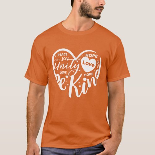 UNITY DAY Orange Heart Anti Bullying Gift Shirts
