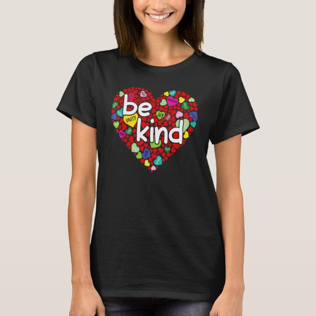 Unity Day Orange Heart Be Kind Anti Bullying T-Shirt (Front)