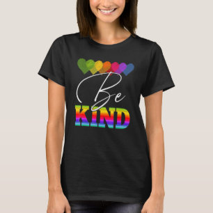 Unity Day Orange Heart Rainbow Be Kind Anti Bull T-Shirt