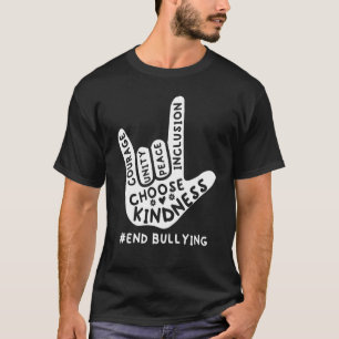 Unity Day Orange Kids 2022 Anti Bullying Love Sign T-Shirt