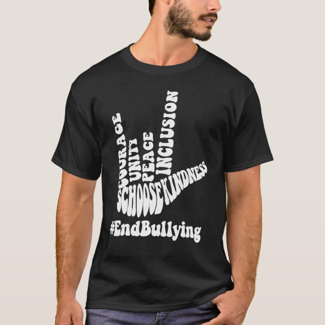 Unity Day Orange Kids 2022 Anti Bullying Love Sign T-Shirt (Front)