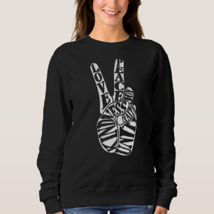 Unity Day Peace Sign Anti Bullying Love Joy Kindne Sweatshirt