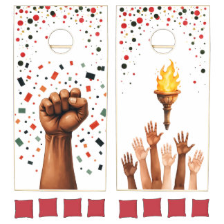 Unity & Empowerment – Juneteenth & Black Heritage Cornhole Set