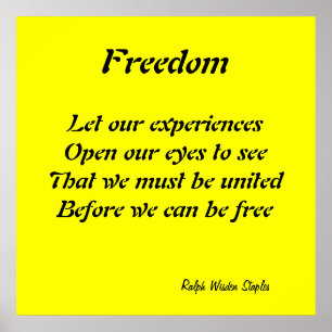 Unity for freedom poster
