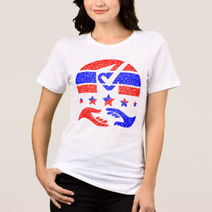 Unity in Action - A Beacon of Partnership Tri-Blend Shirt