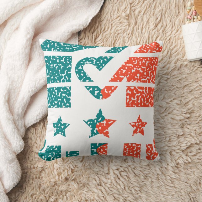 Unity in Action - A Modern Tribute Throw Pillow (Blanket)