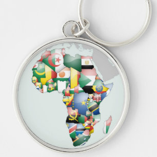 Unity in Diversity: Africa's Flags Collection Keychain