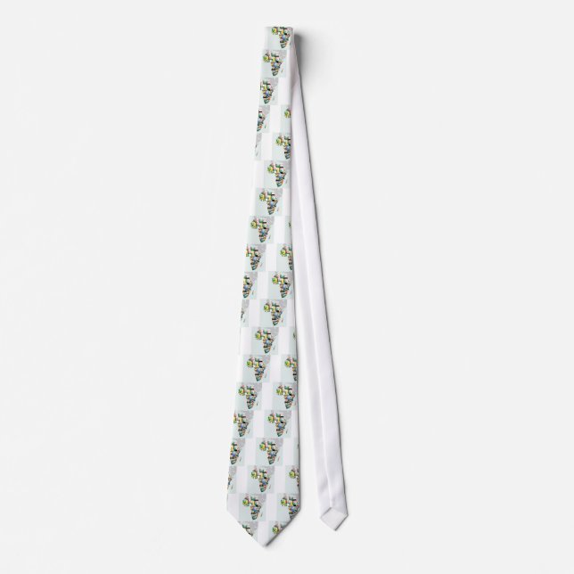 Unity in Diversity: Africa's Flags Collection Neck Tie (Front)