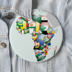 Unity in Diversity: Africa's Flags Collection Pinback Button