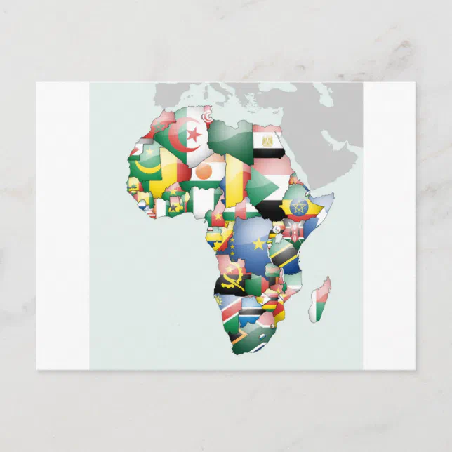 Unity in Diversity: Africa's Flags Collection Postcard | Zazzle