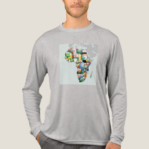 Unity in Diversity: Africa's Flags Collection Tri-Blend Shirt