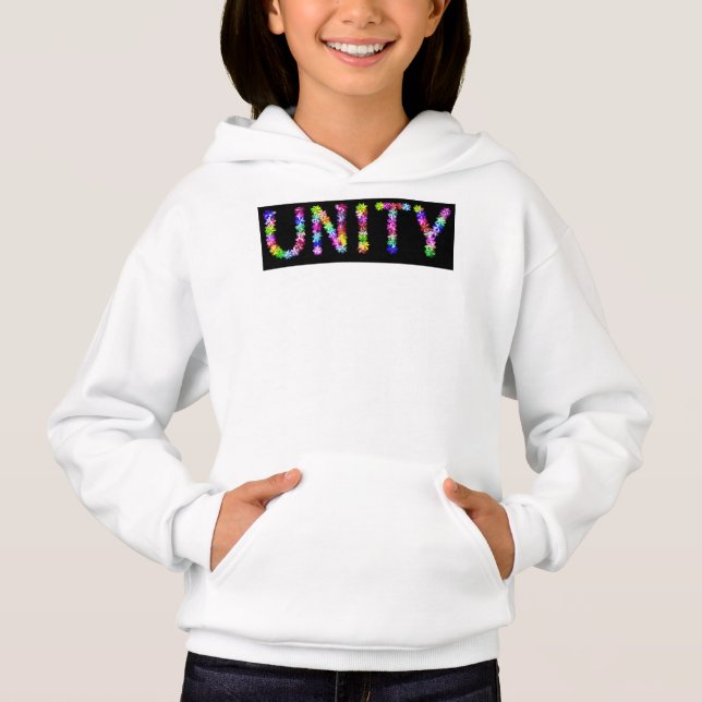 Unity in Diversity | Colorful Statement Everyday  Hoodie (Front)
